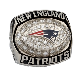 2007 New England Patriots Matt Estrella Spygate Intern Historic AFC Champion Ring With Presentation Box (Estrella LOA)
